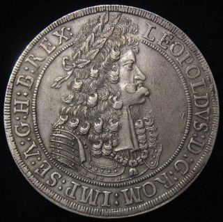 1696 - Iak,  Taler,  Austria,  Leopold I ' The Hogmouth 