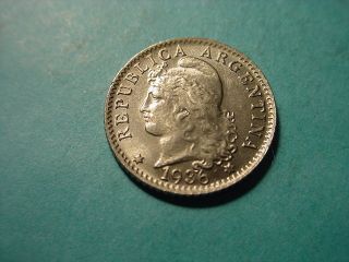 Argentina 1936 5 - Centavos In Brilliant Uncirculated photo