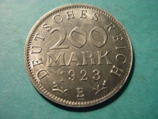 Germany 1923 - E 200 - Mark In Near Uncirculated photo