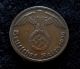 Wwii German Germany 3rd Reich Nazi Coin Swastika 1939 - A 1 Reichspfennig Coin Germany photo 1