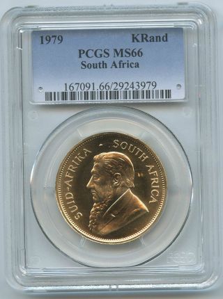1979 Pcgs Ms66 1 Oz Ounce Krugerrand Gold Coin 29243979 photo