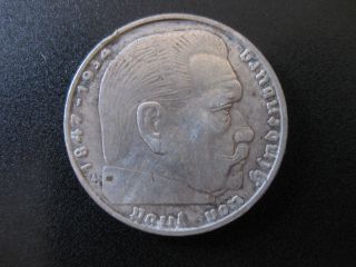 Germany: Third Reich: 1937a 2 Reichmark,  Silver Coin photo
