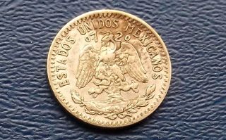 . 720 Silver 1933 Mexico 20 Centavos Cap & Rays Eagle Circulated Coin 675 photo