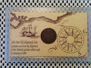 1809 Old Shipwreck Coin From The Admiral Gardner East India Company photo