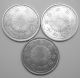 Lot3 Japanese Old Coin Silver 50 Sen ”phoenix” Yr1935 - 1937　s10.  S11.  S12 Japan Asia photo 1
