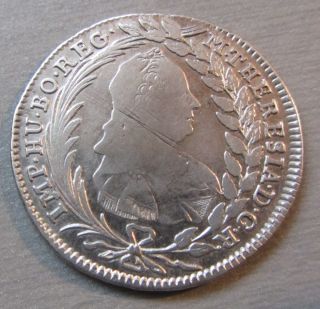 Austria - 20 Kreuzer - 1772 - Km 1999 - Rare Silver Coin photo