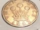 1942 Great Britain Three Pence Brass Coin UK (Great Britain) photo 2