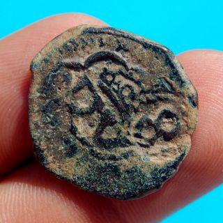 Early Pirate Cobs Coin • 4 Maravedis Philip Iii • Old Colonial Spain King Felipe photo