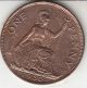 1950 King George Vi Penny (1d) Bronze British Coin UK (Great Britain) photo 1