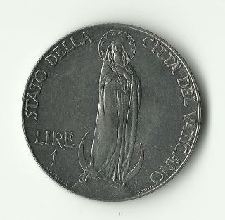 1941 Vatican City 1 Lire Coin Uncirculated (unc),  Km 26a photo