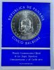 1970 Republic Of Panama Five Balboas Commemorative Sterling Silver Coin - 120359 Coins: World photo 1