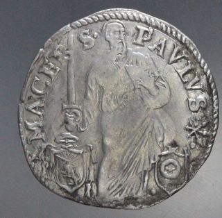 Pope Paul Iii - 1534 - 49 Rare Giulio Macerata See My Hp photo