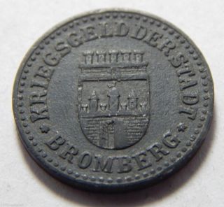 1919 Bromberg Germany Notgeld 5 Pfennig Emergency Money Coin Ww1 M2110.  1 photo