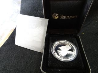 2014 Australia $1 Wedge Tailed Eagle Silver Proof 1 Oz Mercanti Mintage 5,  000 photo