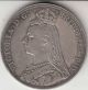 1891 Queen Victoria Large Crown / Five Shilling Coin From Great Britain UK (Great Britain) photo 1