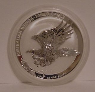 2014 Australia 1 Oz Wedge Tailed Silver Eagle - Gem Bu photo