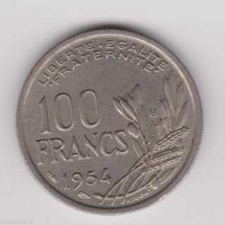 1954b France - 100 Francs Km 919 photo