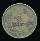 Ecuador 1919 5 Centavos (copper - Nickel) South America photo 1