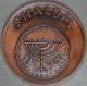 American - Israel Pavilion 1964 - 65 Ny World ' S Fair Bronze Medal - 50.  6 Mm 53.  3 Grams Middle East photo 1