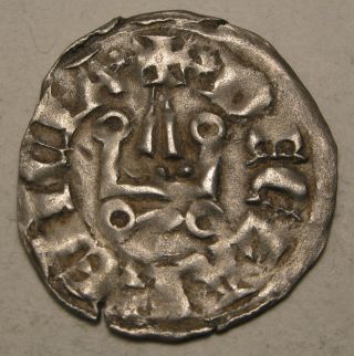 Achaia (greek) Denar 1297 - 1301 - Silver - Isabelle De Villeharduin 962 photo