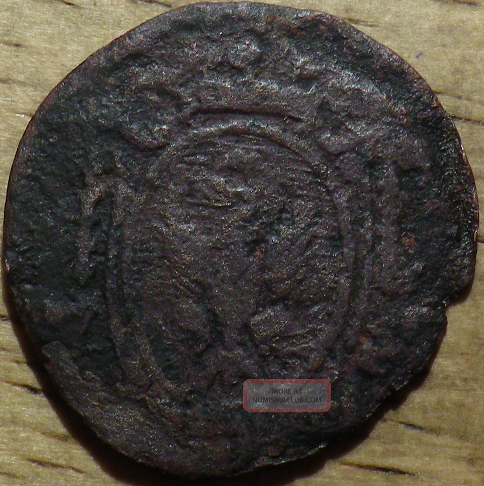 Unknown Old Copper Eagle Coin - Look (e) Coins: Medieval photo