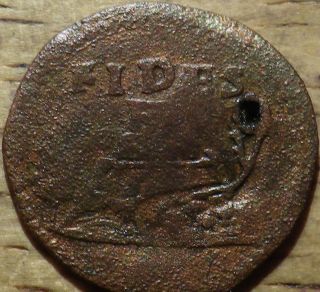Unknown Old Copper Coin - Look (d) photo