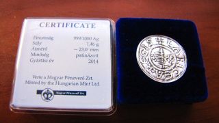 Hungary Stephen I.  997 - 1038 Lancea Regis Silver Denar Rare O.  R. photo