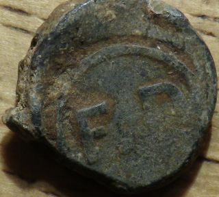 Unknown Old Lead Seal - Look (j) photo
