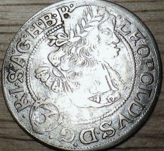 1670 German Silver 3 Kreuzer - Silesia - Look photo