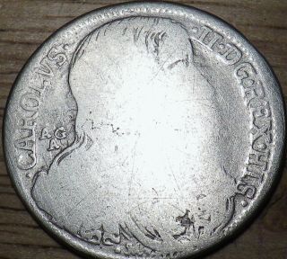 1689 Italy Silver 1 Tari 20 Grana - Naples Sicily - Look photo