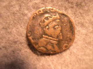 Medieval / Coin / Copper / Crowned King Portarit photo