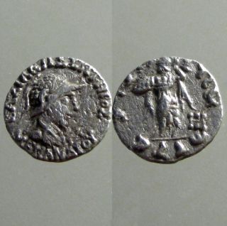 Menander I Soter Silver Drachm_indo Greek Bactrian Kingdom_athena Alkidemos photo