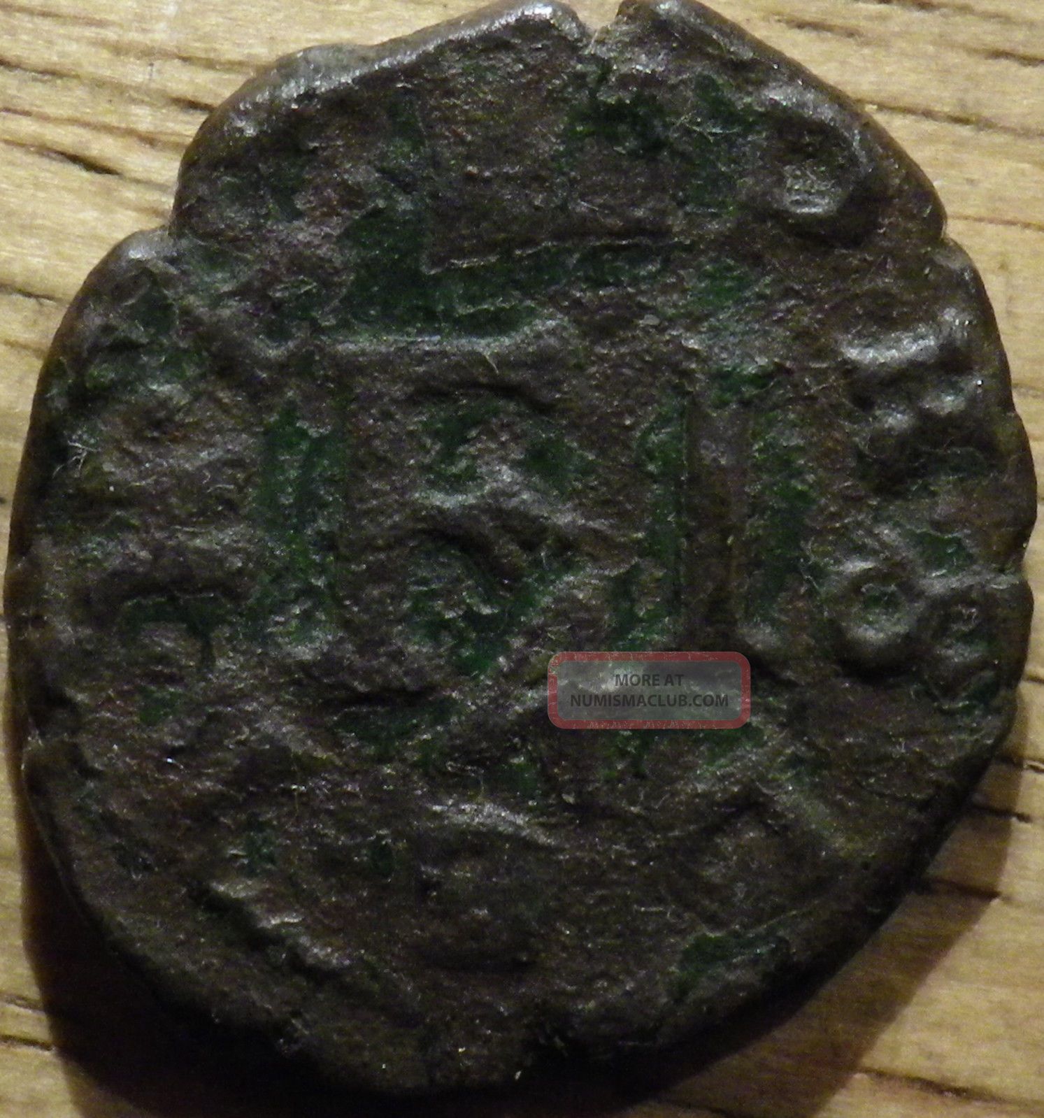 Unknown Copper Coin With F.  I.  Marking - Look (b) Coins: Medieval photo