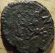 Unknown Copper Coin With F.  I.  Marking - Look (b) Coins: Medieval photo 1