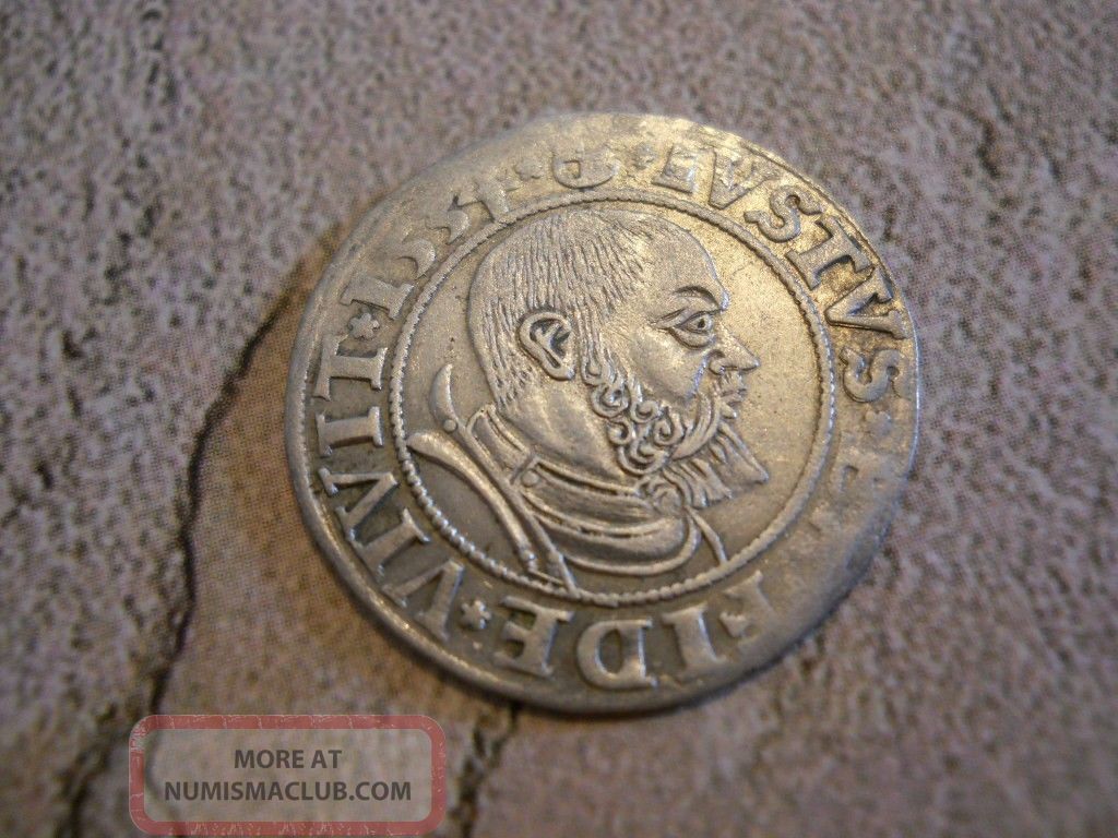 Silver Grosz,  Poland - Prussia,  Albrecht Hohenzollern 1540 Coins: Medieval photo