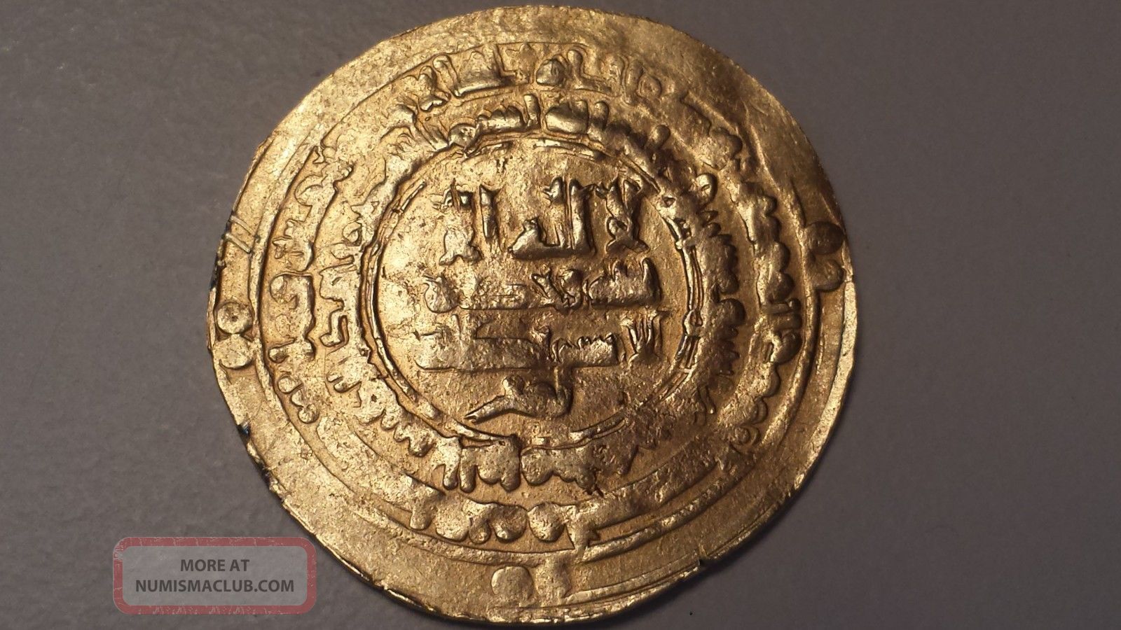 Ancient Islamic Gold Dinar Coin Samanid - Ghaznavid Dynasty/abbasid - Al - Ma ' Moun Coins: Medieval photo
