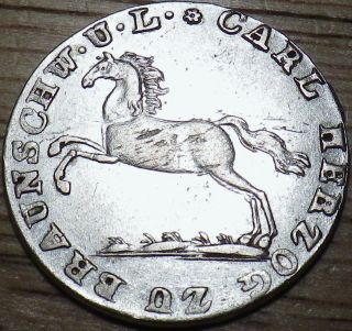 1824 German Silver 1/12 Thaler - Brunswick Wolfenbuttel - Look photo