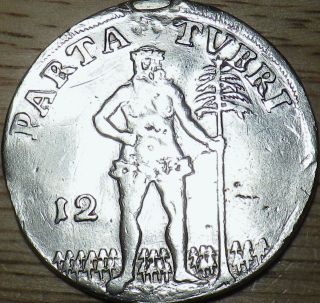 1717 German Silver 12 Groschen - Brunswick - Large Coin - Look photo