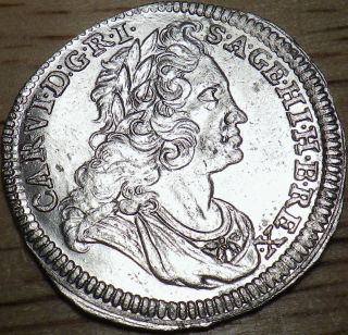 1734 Austria Silver 3 Kreuzer - Bu - Look photo