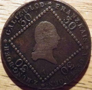 1807 Austria 30 Kreuzer - Large Coin - Look photo