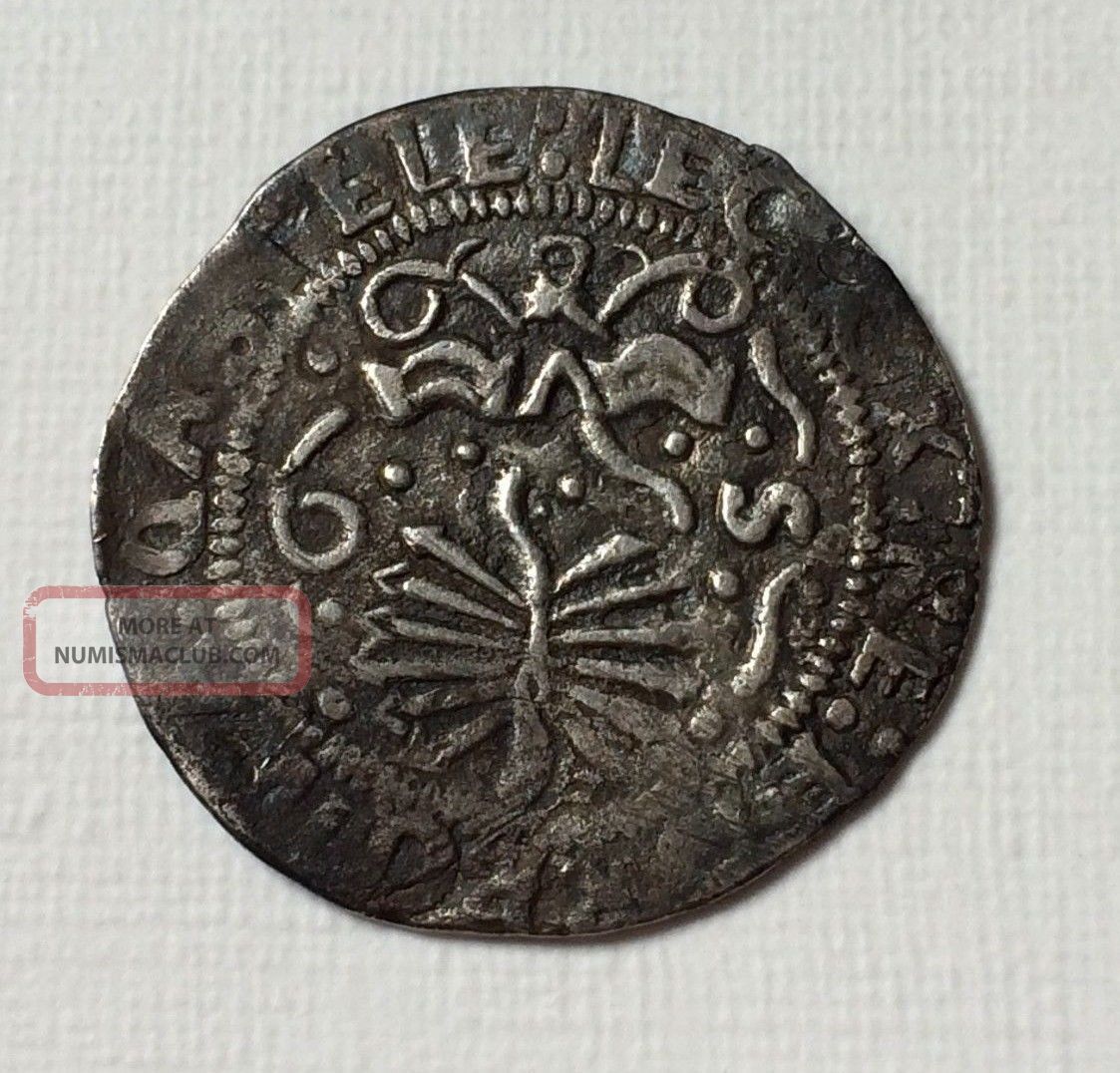 15th Century Spain Silver Half Real.  Ferdinand & Isabella. Coins: Medieval photo