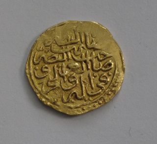 Gold Sultan Ottoman Empire Sultan Mohammed Iii 1594 Ad Xf,  3.  58 Gr. photo