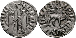 32: Medieval:crusaders : Cilician Armenia - Hetoum - 1226 - 1270 Silver Hammered Coin photo