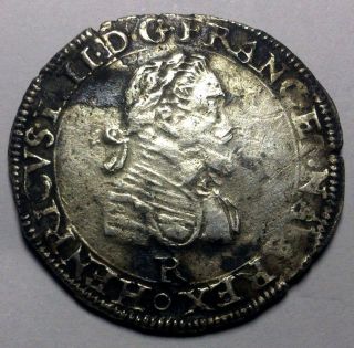 Henry Iv Silver 1/2 Franc Type De Toulouse 1607 photo
