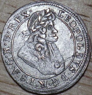 1697 German Silver 1 Kreuzer - Silesia - Look photo