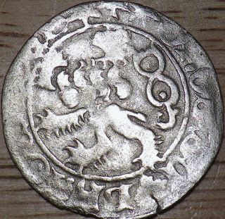 1456 Bohemia Silver Prager Groschen - Larger Coin - Look photo