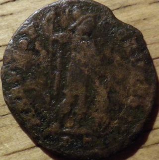 Unknown Old Standing Saint Coin - Look (c) photo