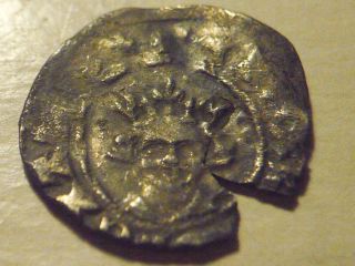 1335 - 1343 England Edward Iii Silver Half Penny - 2nd Coinage - Rare - Withers Type 4 photo