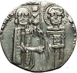 Medieval Venice Giovani Soranzo Doge Of Venice Ancient Silver Coin I39811 Rare photo