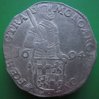 Netherlands: Utrecht Silver Dukat 1694 Year photo